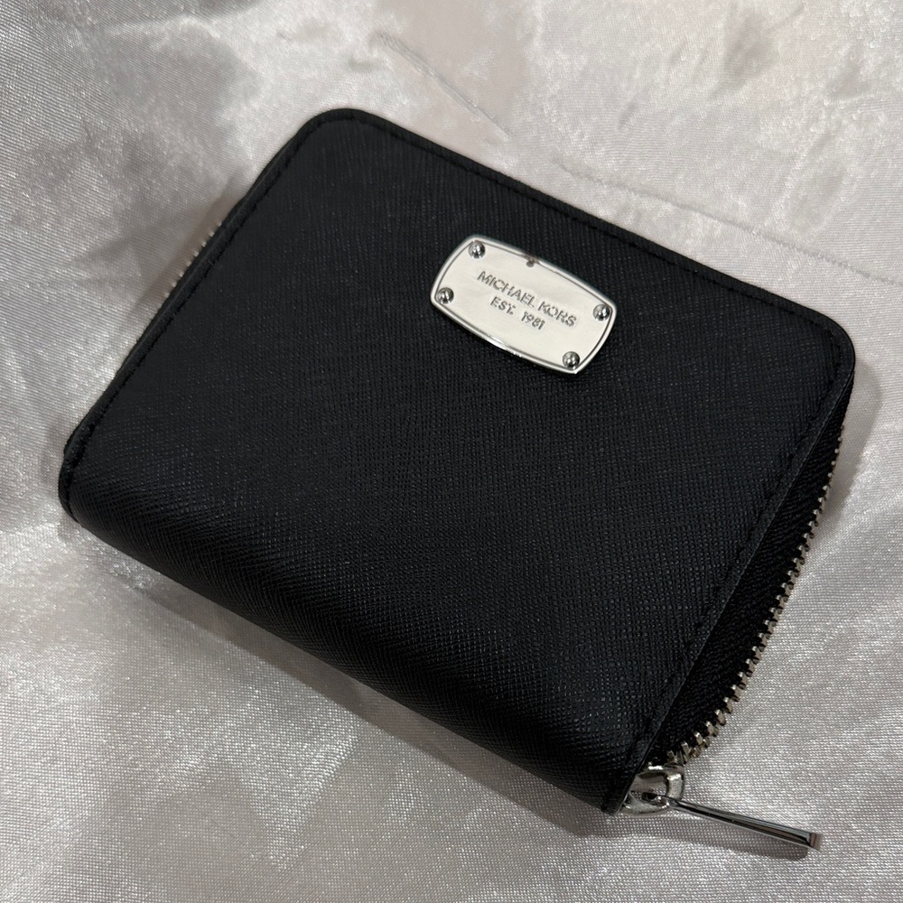 Michael Kors Black Compact Wallet